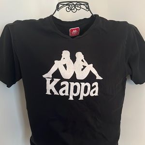 Black kappa t-shirt